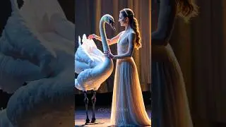What is the girl with the swan doing at the talent show?  #aigenerate #marvel #performanceart #aven