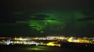 Dancing Northern Lights brightened Iceland night sky