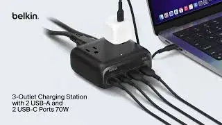 Belkin Charging Station &ndash; Power All Your Devices with USB & AC Outlets
