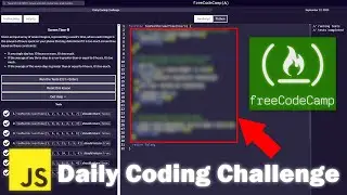 JavaScript Daily Code Challenge 9/12/25 - FreeCodeCamp