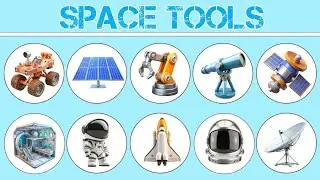 Space Tools for Kids | Learn Telescope, Helmet & Solar Panel