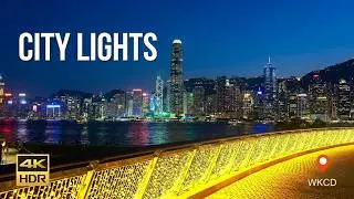 Hong Kong West Kowloon Night  | 4K 60FPS HDR Relaxing Lofi Music