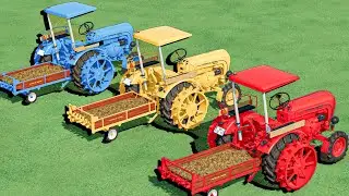 Manure Work With Mini BIG Tractor Of Colors | Farming Simulator 22