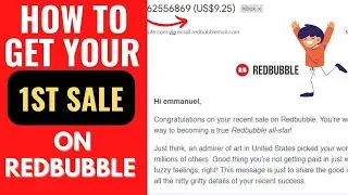 I got my First Redbubble Sale | 5 tips for New Stores
