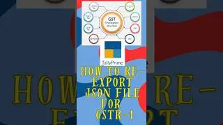HOW TO RE EXPORT JSON FILE FROM TALLY #gst #tallyprime #gstreturn #json #tallycatalyst