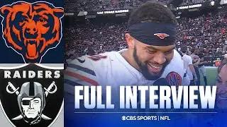 Caleb Williams describes the grittiness from the Bears in their win vs the Raiders