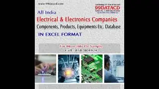 Electrical & Electronics Components, Equipments, Fittings, Materials, Services etc Data