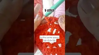 V-Stitch Easy Crochet Tutorial #crochet #crochettutorials