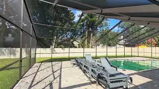 Full Rescreen and Repaint Pool Enclosure with Phifer Screen