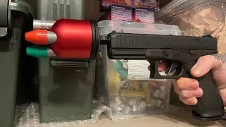 Glock 17 Gen5 9mm PAK | Pyro Launcher Schusstest 5-Fach Abschussbecher 15mm Pyrotechnik