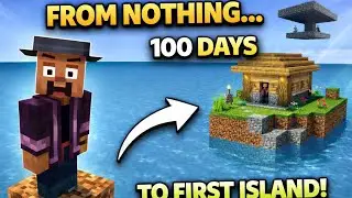CAN I SURVIVE 100 DAYS IN OCEAN ONLY WORLD WITH NOTHING 😨