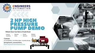2 HP High Pressure Car Wash Pump | Washing & Live Demo 🔥