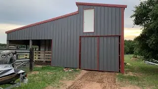 Pole Barn Build with Used Electric Poles