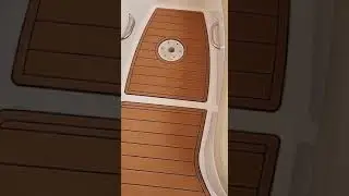 2008 Sea Ray Sundancer 335 Swim Platform Cockpit Boat EVA Teak Deck Floor Pad