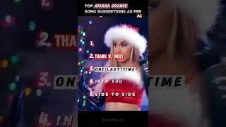 Top 5 Ariana Grande songs suggestion #ai #songsuggestions #music #arianagrande #shorts #top5lists