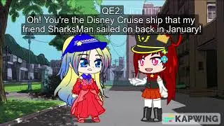 Shiphumans meet Disney Cruise Line ships | Shiphuman shorts (Gacha Club)
