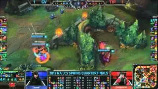 Team Impulse vs Gravity | Game 3 Quarter Finals S5 NA LCS Spring 2015 playoffs | TIP vs GV G3
