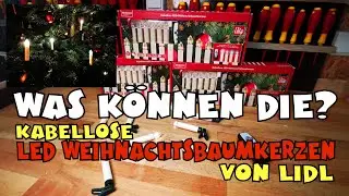 Kabellose LED Weihnachtsbaumkerzen von Lidl - MELINERA&reg;