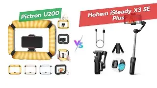 Сравнение характеристик: кольцевой осветительный узел PICTRON U200 против стабилизатора iSteady X...