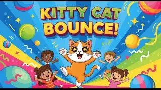 Kitty Cat Bounce! 🐱🎶 | Fun Action Song for Kids | Happy Tale & Tune