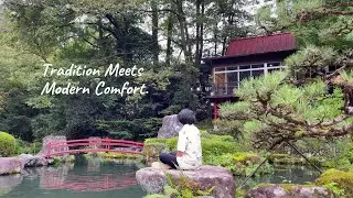 Relax with Coffee, a Japanese Garden View, and a Touch of Tradition
