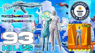 93 KILLS!! 😍 NEW BEST LOOT BEST AGGRESSIVE RUSH GAMEPLAY WITH RARE MUMMY SET 🔥 PUBG MOBILE - BGMI 