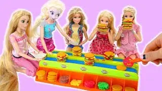 BURGER MANIA Hamburger Game Playset Brinquedo Jogo de Hamb&uacute;rguer Mainan Hamburger Permainan