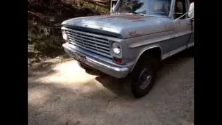 Двигатель Ford 300 1967 года, рядный шестицилиндровый, и звук выхлопа