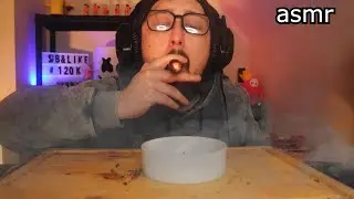 ASMR Mouth Sounds con HUMO - CIGARRO PURO DE VAINILLA