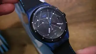 Swatch Sistem51 automatic watch in blue
