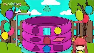 Fix a Leaky Pond and Learn Colors with Fun Shape Matching Game for Kids