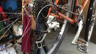 Lubricating rear shifting cable