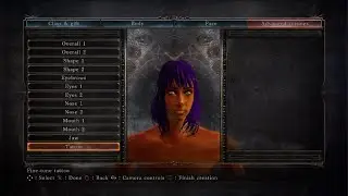 DARK SOULS II: Scholar of the First Sin Female Character Creation PS4. 