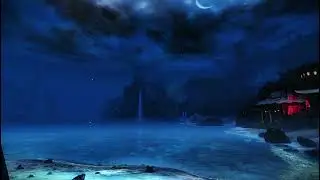 Where Moonlight Meets the Tide &ndash; A Dreamlike Night by the Sea - Beach ASMR no Music - Guild Wars 2