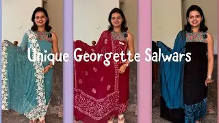 EPI 419|VISCOSE GEORGETTE AARI WORK & CREPE GEORGETTE SUITS #trending #georgettesuits  @curatedvault