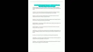 Accredited Residential Manager ARM Certification 20232024 With Correct Answers2738