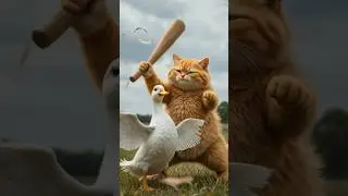 Ai cat cooking chicken | Ai cat cooking #shorts #funny #cat #kucing #catcooking #ai #catchef #trend