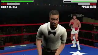 Rocky vs Apollo Creed (Part 1) (Rocky Balboa - Historical Fights - PSP)