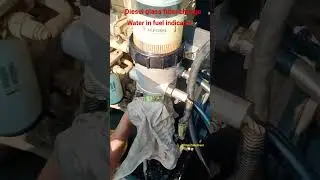 Diesel glass filter change/Water in fuel indicator 😎💯#viral #shorts