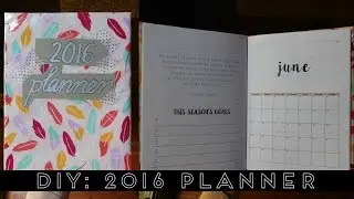 DIY || 2016 Planner