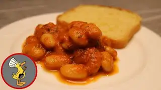 Gigantes Plaki griechische dicke wei&szlig;e Bohnen in Tomatenso&szlig;e selber machen eine tolle Vorspeise