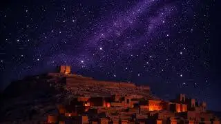 Cosmic Desert Night at A&iuml;t Benhaddou ✨ Cinematic Ambient Lofi for Focus