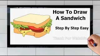 How To Draw Sandwich (Step By Step Easy)