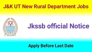 j&k new job update 2021