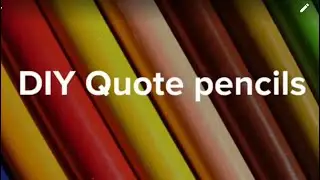 DIY Quote Pencils | Personalized Pencils