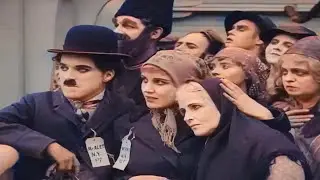 THE IMMIGRANT (1917) - Charlie Chaplin - New Colored Version [Silent Comedy Film]