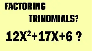 Maths trick for factoring trinomials