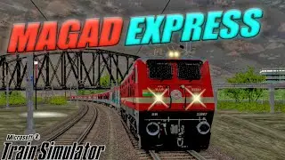 LIVE 🔴 MSTS || WAP4 HAULING 20802 MAGAD EXPRESS JOURNEY IN MSTS ||