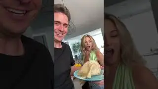 Wet burrito prank on my girlfriend 😱Water balloon in burrito gets her every time.This original