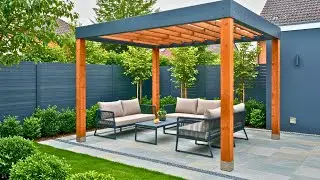 Modern Pergola Ideas 2025- Outdoor Pergola Roof Designs for Your Home- Pictures of Backyard Pergolas
